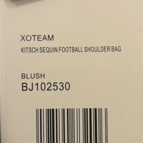 NWT•Betsey Johnson Blush Pink Glitter Kitschy Football🏈bag - Picture 10 of 10